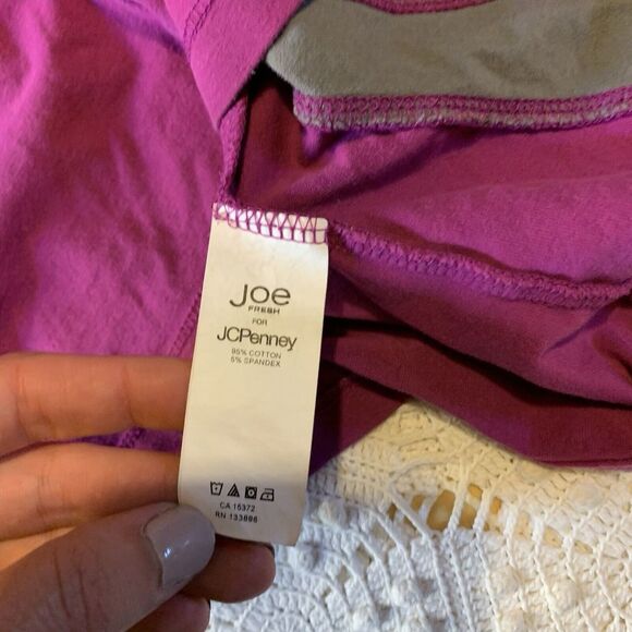 Joe Fresh (M) Workout Tank - Purple Gray Grey Racerback Stretch Shelf Bra - Picture 5 of 10